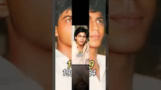 SRK Age Transformation | 1965-2024 | Evolution Of SRK | #shorts