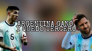 ARGENTINA GANÓ Y QUEDÓ TERCERO | FUERTES DECLARACIONES DE MESSI