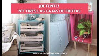 MESAS DE NOCHE QUE PUEDES HACER TU MISMA CON CAJAS DE MADERA RECICLADAS