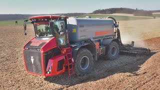 Holmer Terra Variant 585 + Zunhammer 21000 with 3x TATRA Phoenix Truck - Agropt - Slurry Injection🚜