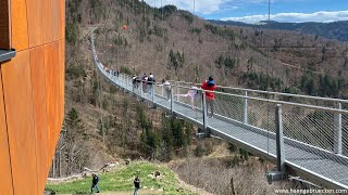 Gigantische Blackforestline - Fussgänger-Hängebrücke bei Todtnau im Schwarzwald (Deutschland)