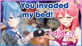 Suisei talks about Miko's really bad sleeping posture【Hololive | Eng Sub】