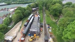 Bebop Drone quick flight over Plym Valley Railway Plympton, UK