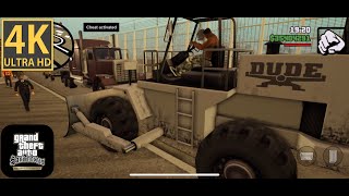 DOZER 👷 - CHEAT - GTA: San Andreas – Definitive - 4K Mobile iOS Android Gameplay - iPhone Pro Max