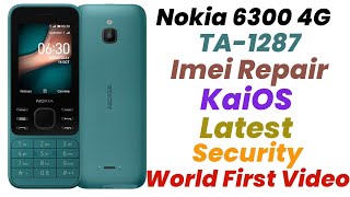 Nokia 6300 4G [TA-1287] KaiOS Imei Repair Latest Security [World First Video] @alqabsolution