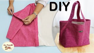 DIY Daily Tote Bag, very easy making