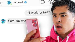 I Messaged 500 Youtubers Offering To Work For FREE