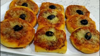 ميني بيتزا بعجينة قطنية و خفيفة Mini pizza