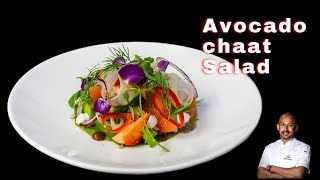 Make Indian Avocado chaat salad A vegan recipe