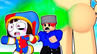 Roblox ESCAPE THE FART MAN PRISON with POMNI! The Amazing Digital Circus