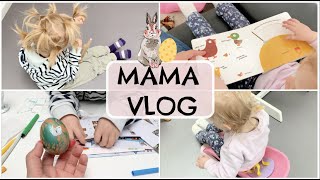 MAMA VLOG l Eier bemalen l PFÜTZEN SPRINGEN l HelloCathi