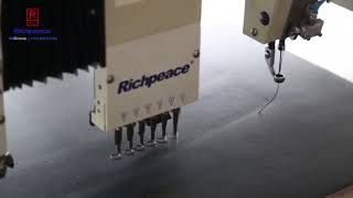 CNC Sewing & Perforation Machine by Richpeace Group   Máquina de Costura y Perforació Automática