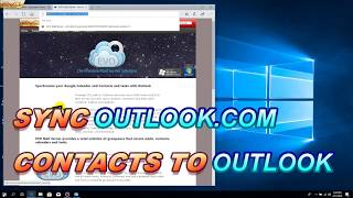 How to sync outlook.com contacts with Outlook 2016