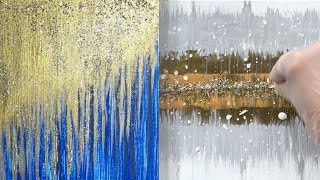 Abstract Acrylic Painting Using Glitter Compilation - Part 2