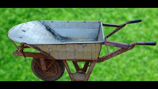 Making Process of Wheel Barrow In New Technique / Reuse Old Oil Drum As Wheelbarrow