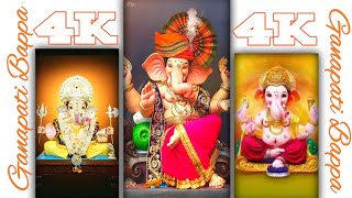 Ganpati Bappa 4k Status Full Screen | गणपति बप्पा स्टेटस फुलस्क्रीन #Short