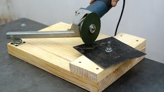 Ideas Creative with Homemade Angle Grinder ! Make Angle Grinder Holder and Metal Cutting Blade