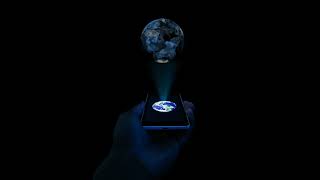 A Hologram of the Earth from a mobile  phone