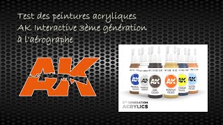 Test des peintures AK 3ème génération à l'aérographe