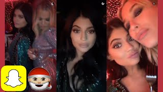 Kylie Jenner at the Jenner/Kardashian Christmas party on Snapchat