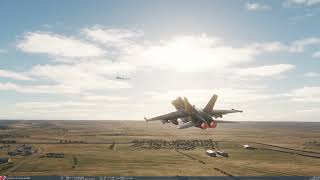 DCS WORLD F/A-18C Takeoff INF