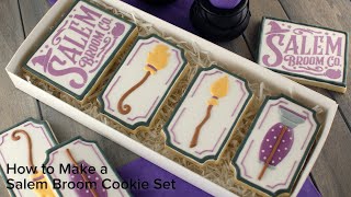 How to Make a Salem Broom Cookie Set