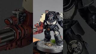 Black Templar Terminator painting process! #warhammer #warhammer40k #warhammercommunity #40k #paint