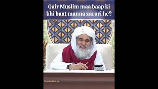 Gair Muslim maa baap ki bhi baat manna kya zaruri he? #dawateislami #askislamicscholars #ilyasqadri