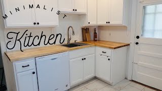 Minimalist Kitchen Tour | Organization 2020