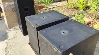 RCF Studiomaster 18 Inch 1800 Watt Powerful Subwoofer company fitted Single 18 3600 Watt Peak Power