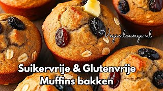 Eiwitrijke Muffins Bakken. Suikervrij en Ei Vrij. Simpel Lekker en Luchtig. 2 Ingrediënten.