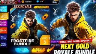 NEXT GOLD ROYALE BUNDLE IN FREE BUNDLE | FREE FIRE NEXT GOLD ROYALE BUNDLE | NEXT FF TOKEN BUNDLE