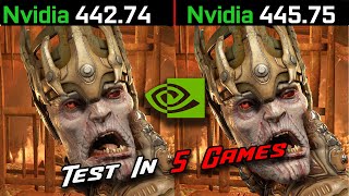 442.74 vs 445.75 Nvidia Drivers Old vs New