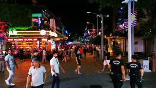 Alanya,Turkey Night Life In The City