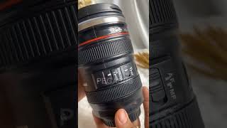 Mug Lensa Kamera + Pouch Canon EF 24-105 Tumbler Unik Gelas Cup B267