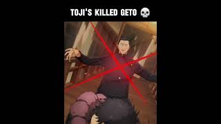 Toji's killed Geto 💀 #gojo #sukuna