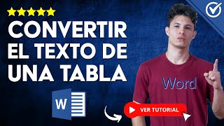 Cómo CONVERTIR el TEXTO DE UNA TABLA en Word y Viceversa  | 🔠 Super Fácil 📄