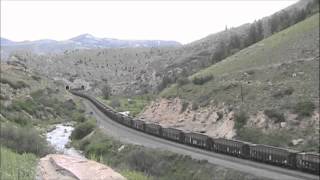 Utah Railway Coal Train in the Price River Canyon