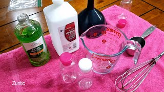 How to make your own hand sanitizer with two-to-one ratio of 91% isopropyl alcohol to aloe vera