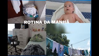 ROTINA DA MANHÃ + LAVANDO AS ROUPAS DO BEBÊ 👶