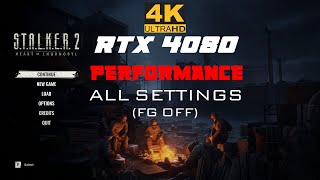 S.T.A.L.K.E.R 2 (4k) performance test RTX 4080