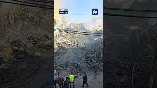 Huge fire erupts in an Irbid market