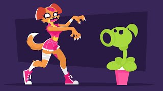 Plants vs Dogday Zombie | Poppy Playtime chapter 3 Animation