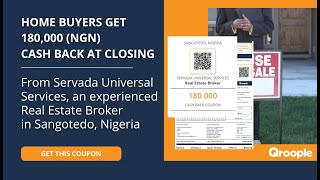 Home buyers get 180,000 (NGN) cash back from Servada Universal Services in Sangotedo, Nigeria