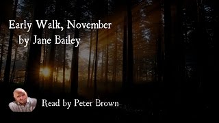 Early Walk, November By Jane Bailey | Poetry Reading | #14