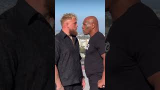 Jake Paul VS Mike Tyson Face offf 🥊😱 #worldstarhiphop #shorts #boxing #jakepaul #legend #knockout