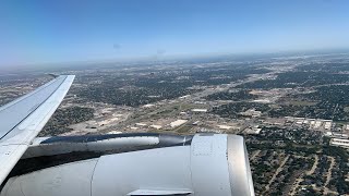 American Airlines Airbus A321 Pushback, Taxi, and Departure from Dallas