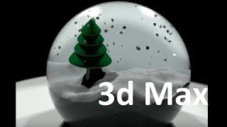 PROJEKT - 3d Max - skleněná koule