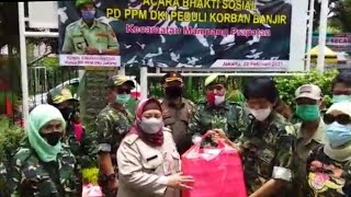 PPM DKI Kolaborasi Kelurahan Pela Mampang Gelar Baksos Pada Korban Banjir