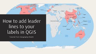 How to Add Leader Lines to Labels in QGIS